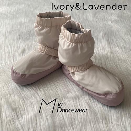 Mia Dancewear_웜업부츠(Ivory&Lavender)