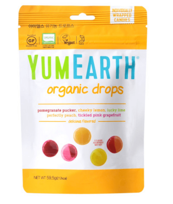 야미얼스 유기농 드로프스 파우치팩 59.5g 알사탕 건강한 간식 글루텐프리
