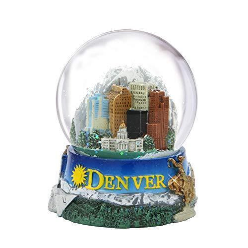 TOPLINE DENVER SNOW GLOBE PANORAMA OF DENVER COLORADO 높이 2.5인치(45MM)