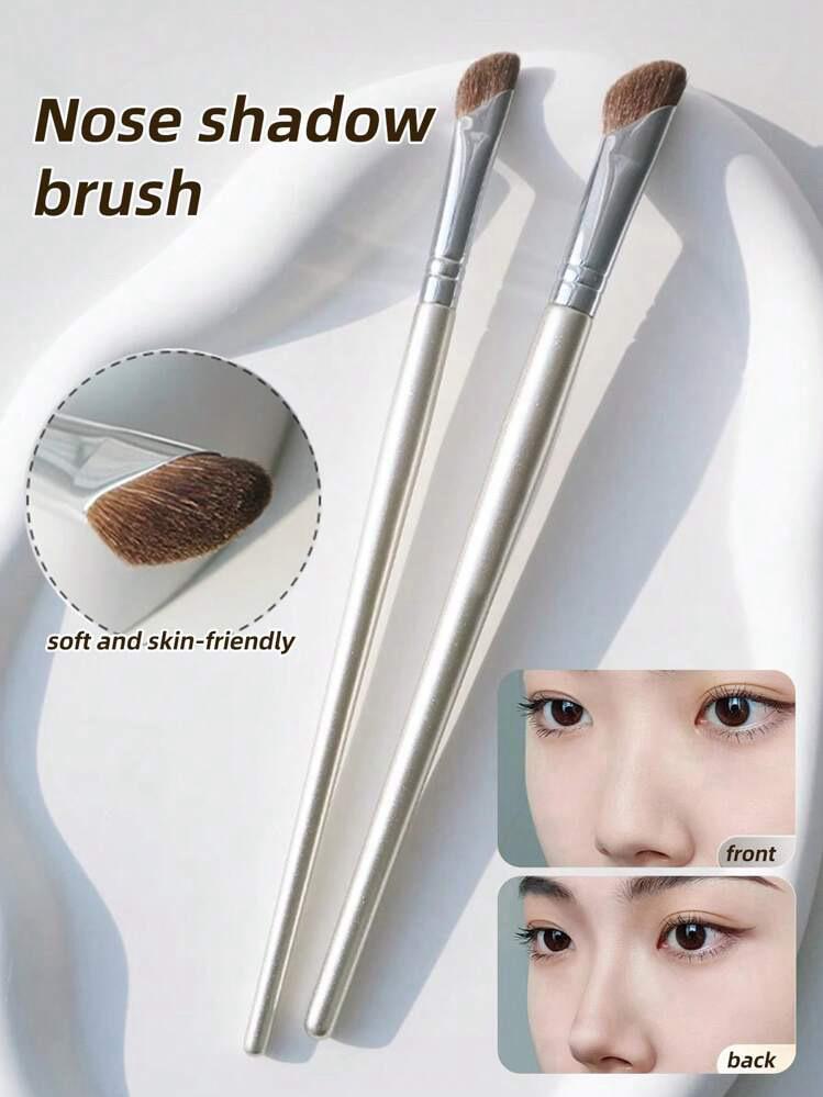 2개 각도 잡은 코 섀도우 브러쉬, 콘투어 코 섀도우 브러쉬, 메이크업 블렌딩 컨실러 브러쉬 도구, 코 섀도우 브러쉬, 하이라이트 브러쉬, 블렌딩 브러쉬, 콘투어 브러쉬