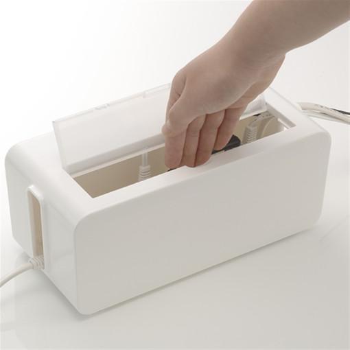 이노마타 케이블 멀티탭 정리함 전선정리함 화이트S