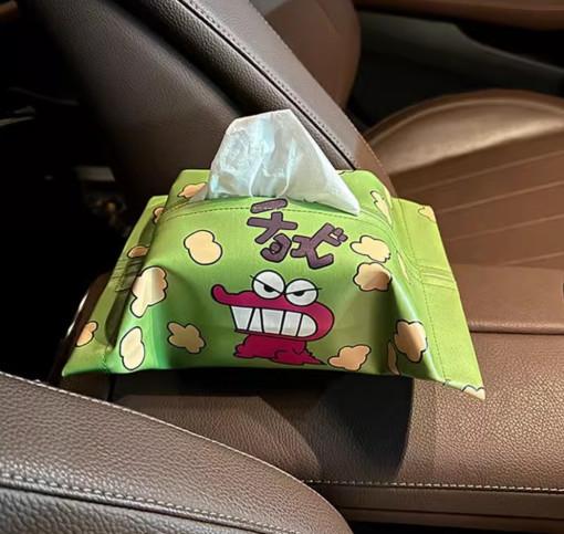짱구는못말려 초코비 차량용휴지케이스 휴대용휴지수납 자동차인테리어소품