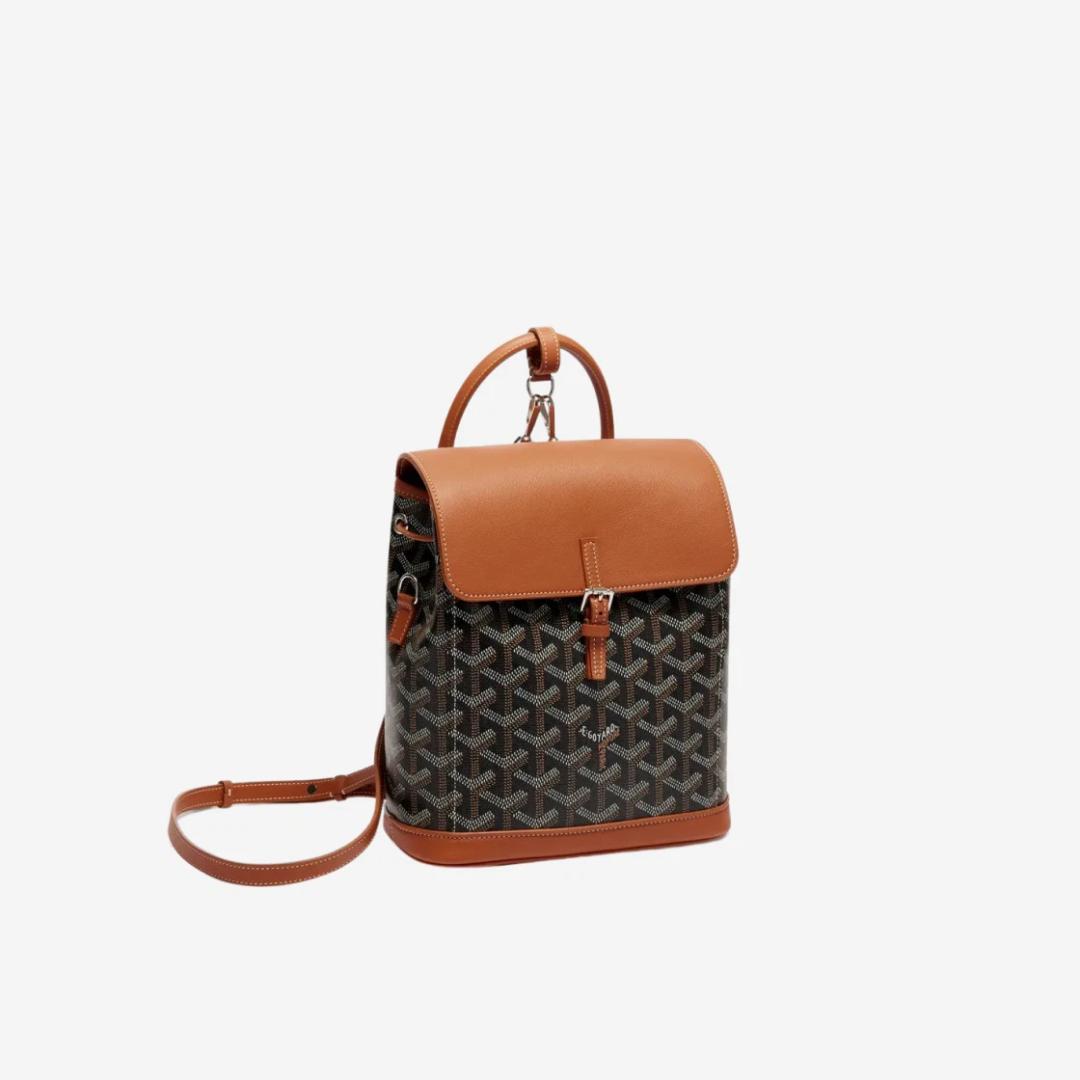 Goyard Alpin Mini Backpack Black Tan