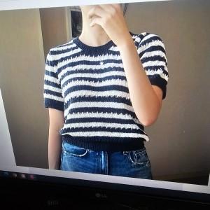 플로 티 도안 / 뜨개 여름 반팔 도안