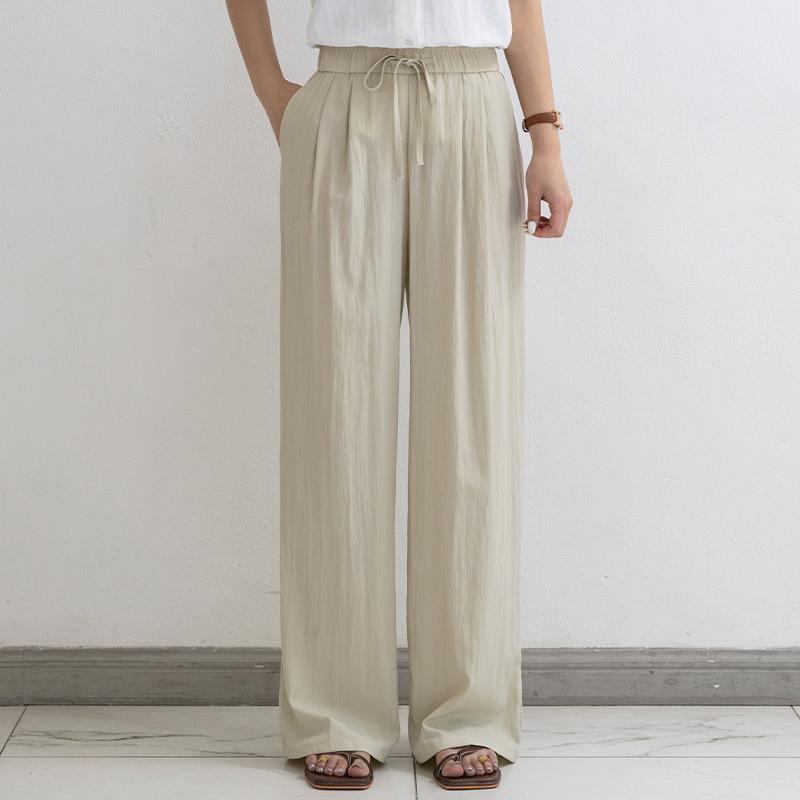 히알루 아이스 밴딩 와이드 팬츠