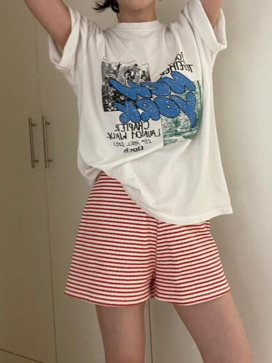 뉴욕 프린팅 반팔티셔츠 (1color)