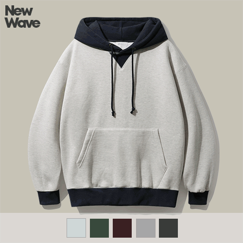 [페플]뉴웨이브 베이스 배색 기모 후드 5종 SJHD1503