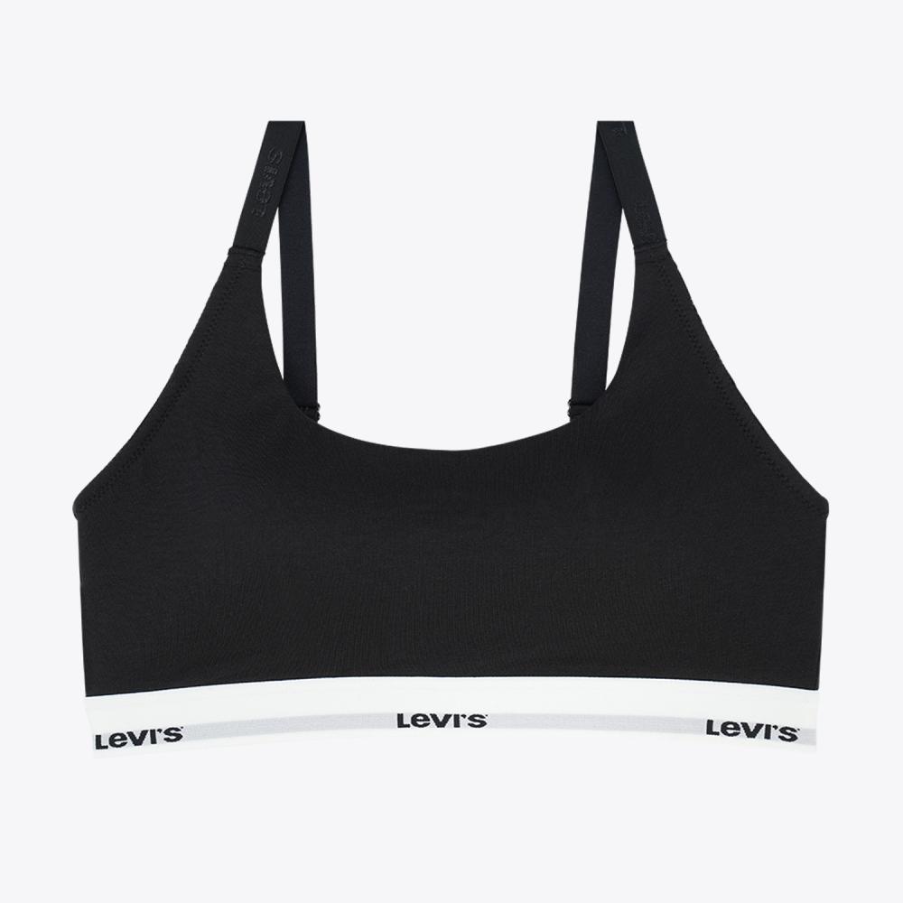 모달 수피마 코튼 블랙 스포츠 브라