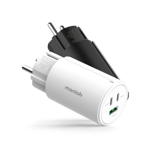 만렙 65W PD 접지 어댑터 아이폰 C타입 고속 충전기 화이트