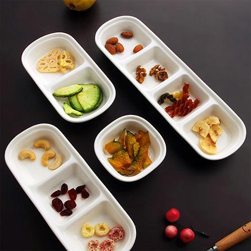 헬로스마일리빙 화이트 도자기 나눔 종지 4종