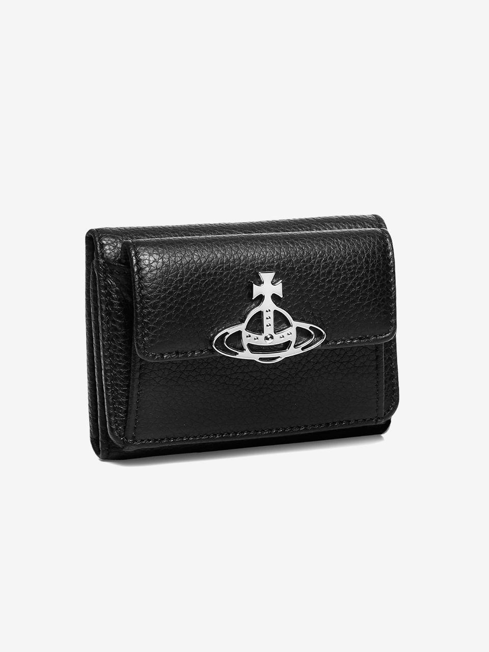 [WOMEN] 23FW GRAIN LEATHER SMALL FLAP PURSE BLACK 52010013 L001J LA N401LA
