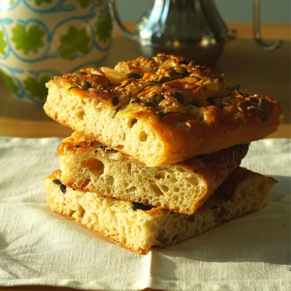 샌드위치용 빵(3개입) 100% 통밀빵 제철 포카치아 