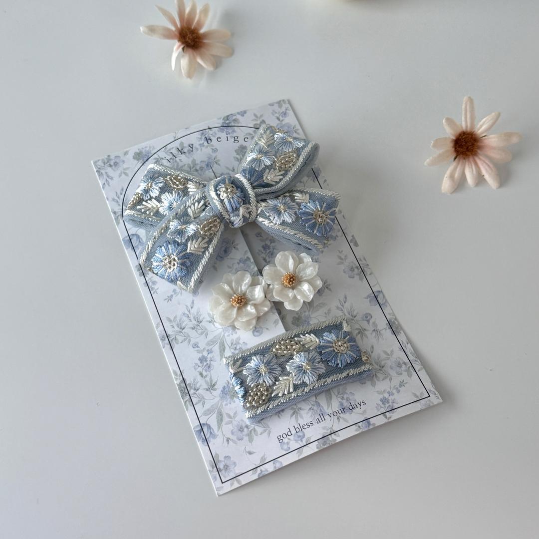 25설빔여아 [밀키베이지] embroidery ribbon set