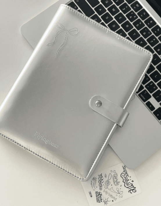 수심 Silver Ribbon Binder 실버 리본 바인더 다이어리 A5 6공 콜렉트북