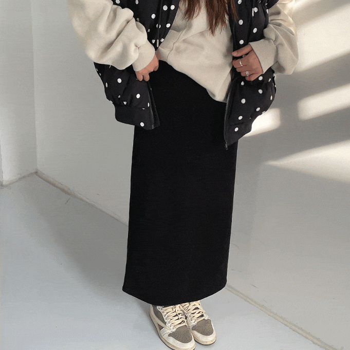 다이온 밍크기모 골덴 스커트