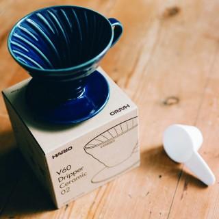 V60 세라믹 커피 드립퍼 02 인디고블루