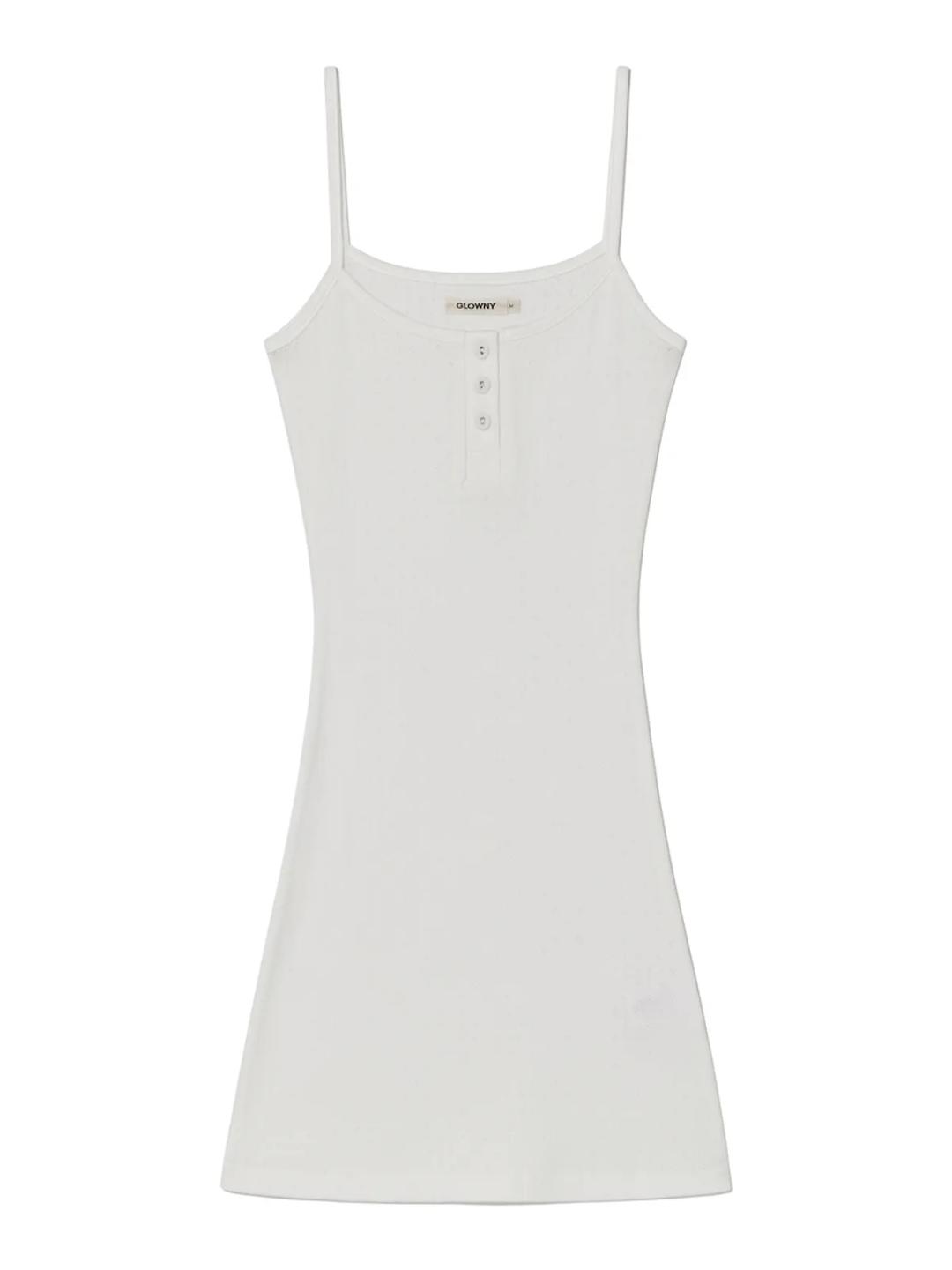 글로니(GLOWNY)  PROVINCE EYELET CAMI DRESS (WHITE) - 사이즈 & 후기 | 무신사