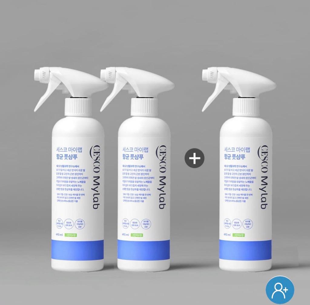 세스코 마이랩 항균 풋샴푸 490ml x 3개