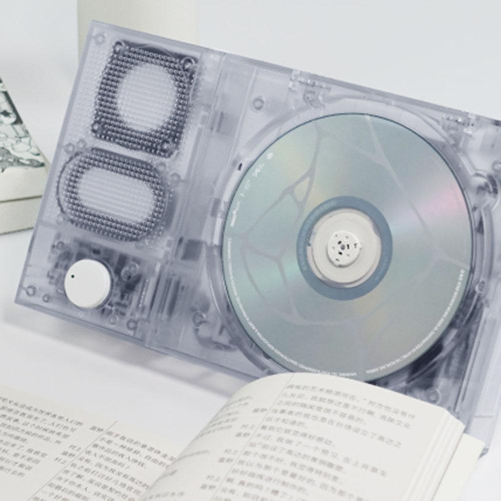 투명 CD플레이어 분리형 휴대용 레트로 블루투스 씨디플레이어