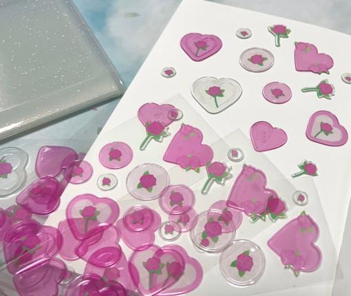 [훈찌마켓]장미 실링왁스 스티커