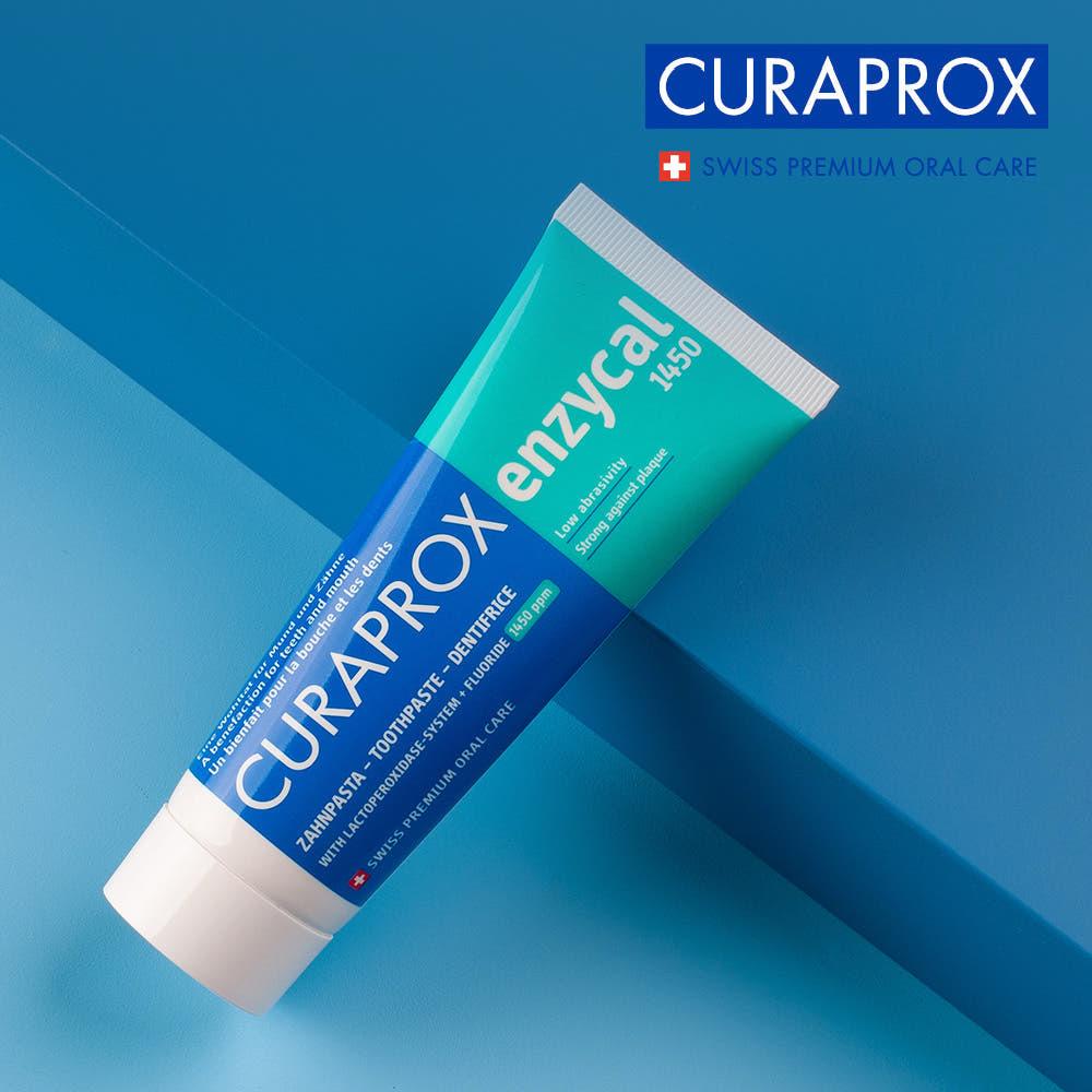 큐라덴 큐라프록스 엔자이칼1450 고불소 잇몸 시린이 구내염 치약 75ml 1개입