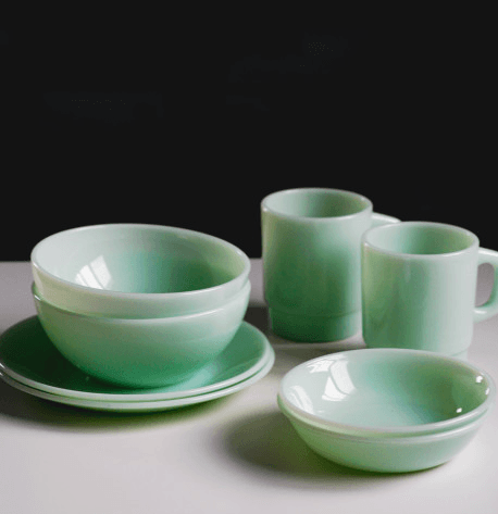 [언스] 베이직 밀크글라스 보울 민트