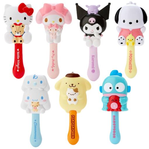 산리오헤어브러쉬 입체 산리오빗 헬로키티 시나모롤 쿠로미 포차코 항교돈헤어브러시