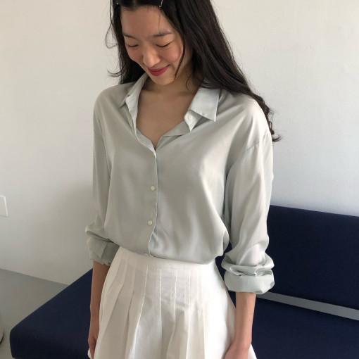 웨더 실켓 블라우스 셔츠