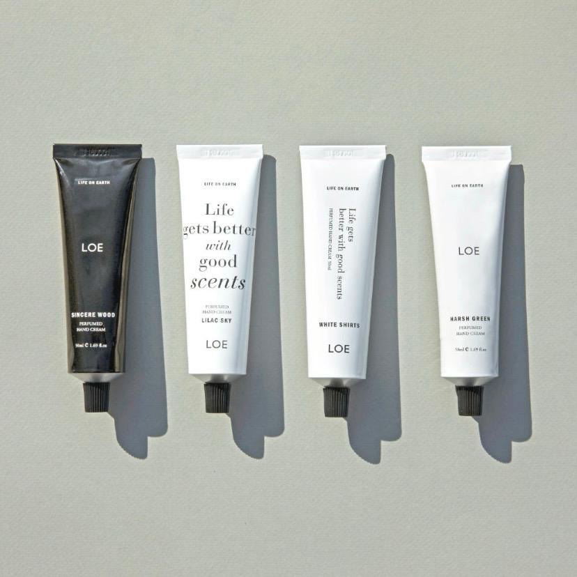 로에 퍼퓸드 핸드크림 50ml / 써니브리즈, 피치앤티, 하쉬그린, 신시어우드, 라일락스카이, 화이트셔츠