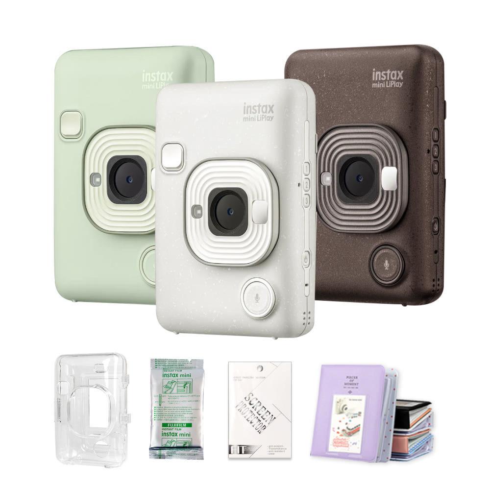 [C타입] 인스탁스 미니 리플레이 하이브리드 카메라+투명케이스+필름10장+선물SET