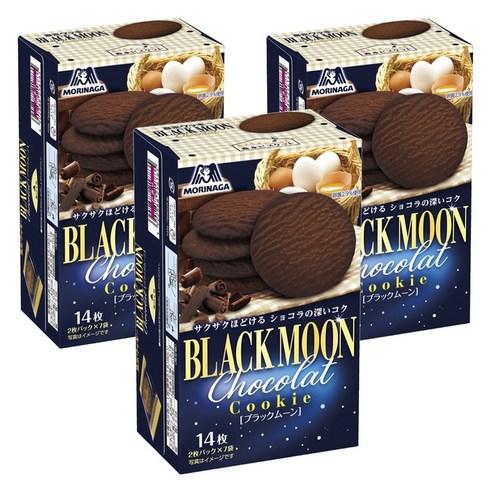 모리나가 블랙문 초콜릿 쿠키 14개입, 3개 - 과자쿠키 | 쿠팡