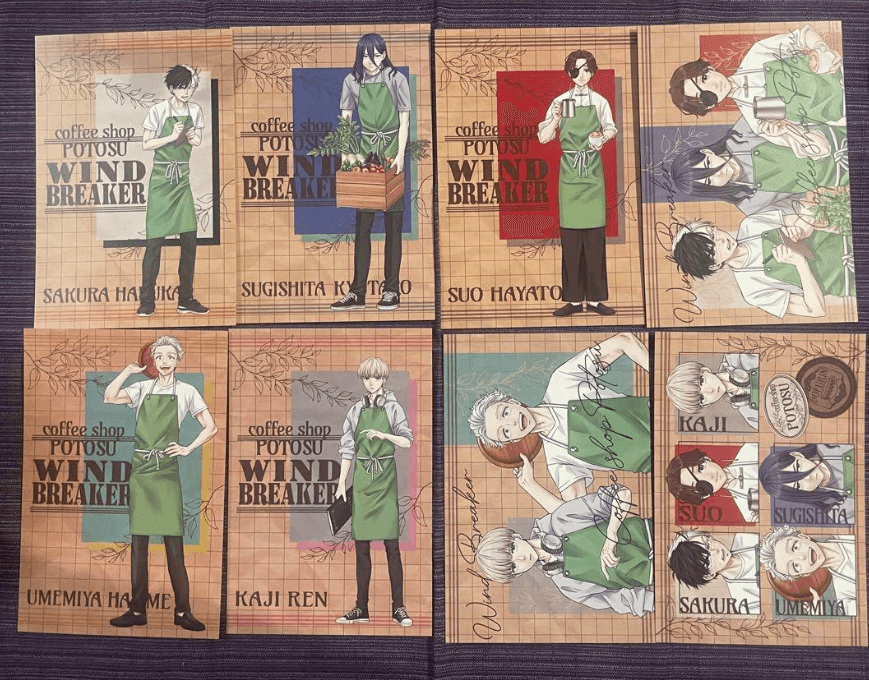 WIND BREAKER coffee shop ポストカード　全8種セット