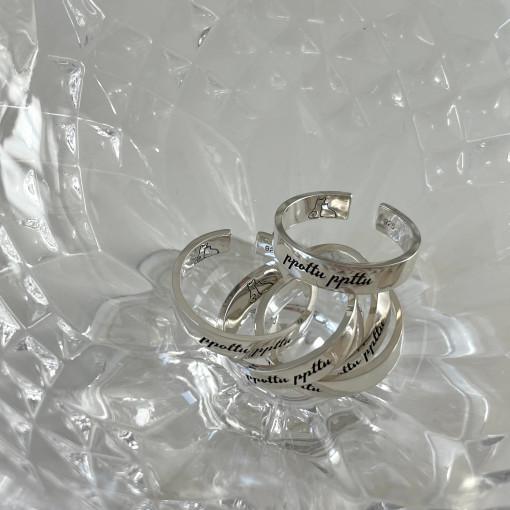 [무배/당일출고] 유기견 유기묘 후원 기부 반지- 남녀공용 925 실버 오픈링