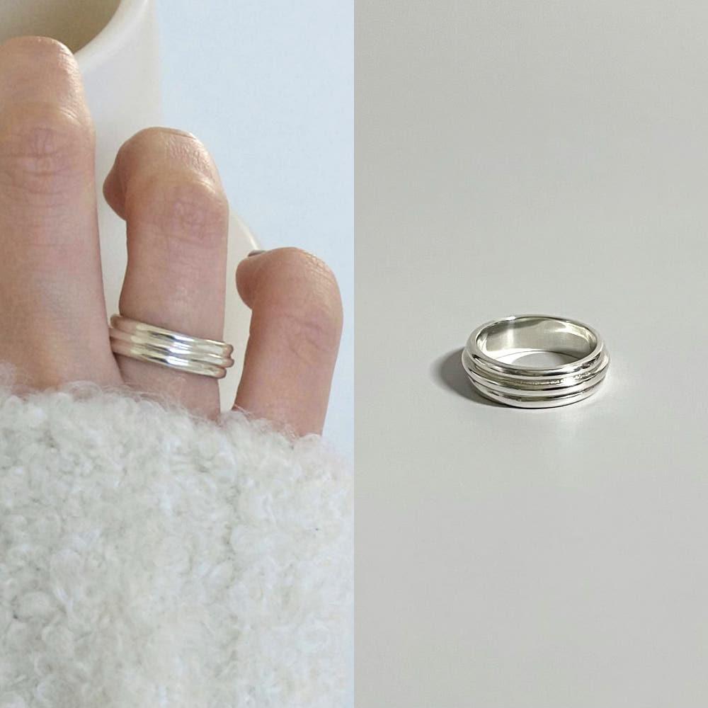 silver925 레이어드 포인트 반지