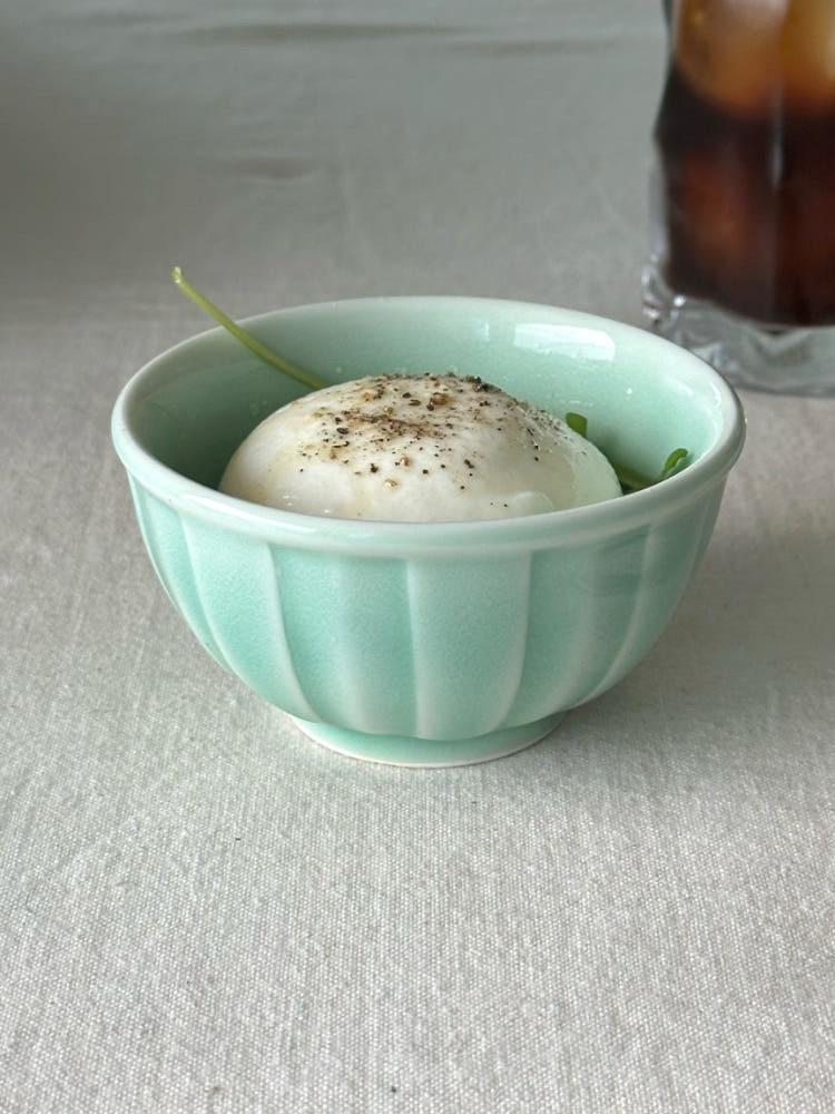 line mini bowl 블루 죽볼 요거트 보울 국내 제작 도자기