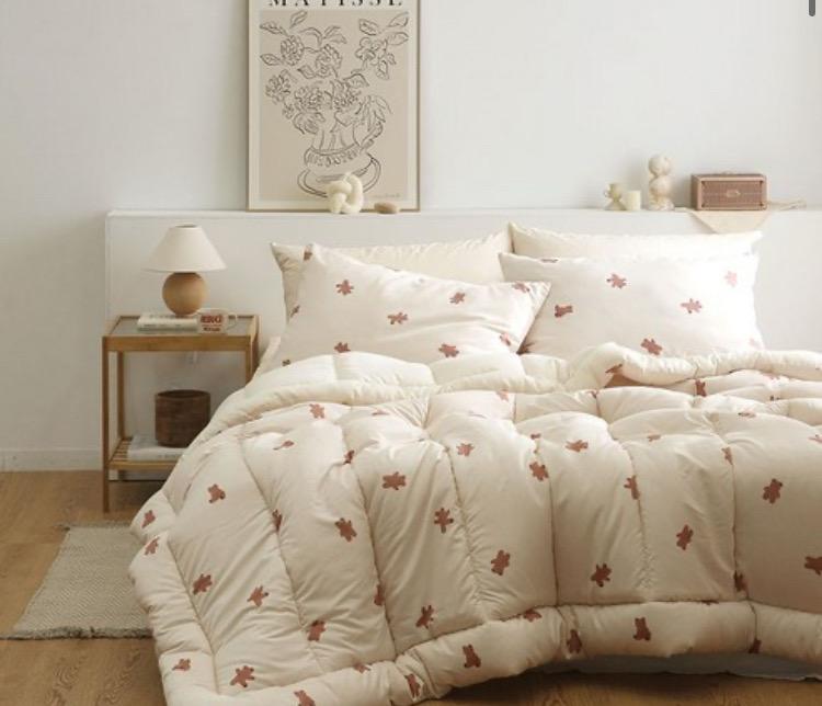 플로라침구 코지베어 차렵이불, 멀티, SS, 이불 단품