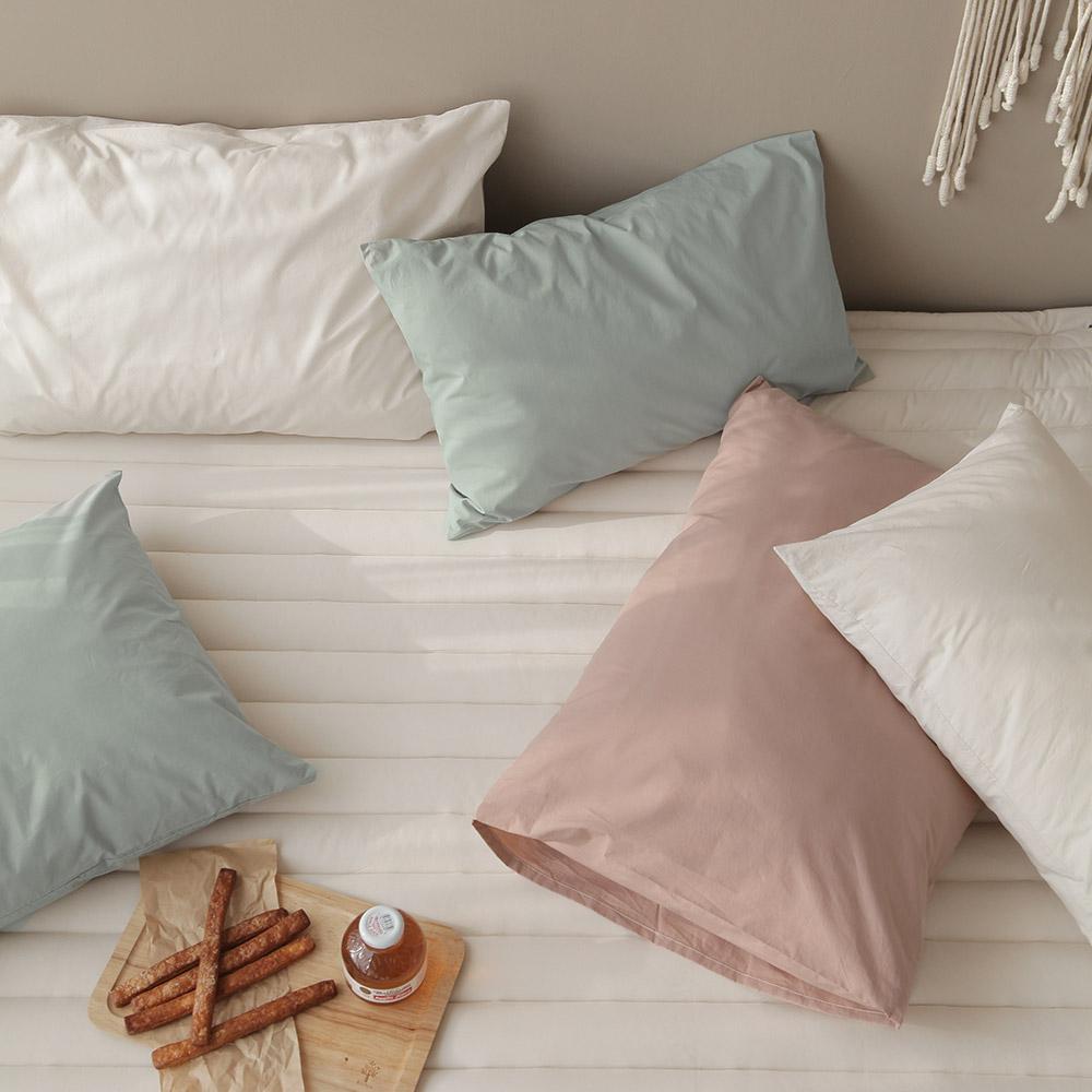 [쁘리엘르] 브레스 고밀도 워싱 순면 베개커버 [40x60/50x70]