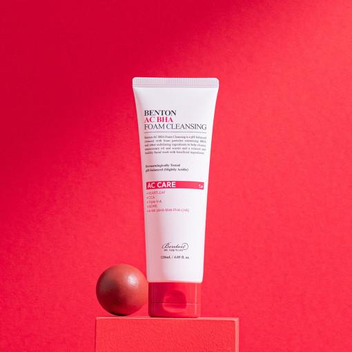 [벤튼] AC 바하 폼 클렌징 120mL 약산성 BHA 미산성 피부과 딥 클렌저 세안제