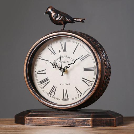 앤티크 빈티지 탁상 시계 새 큰 레트로