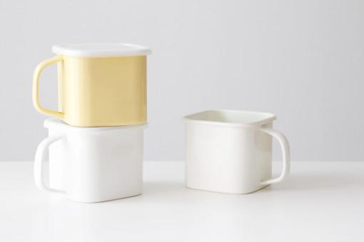 사각 법랑 냄비 겸 보관용기 2color