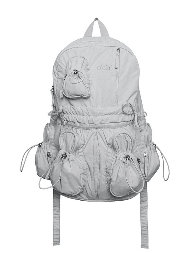 OOPOCKETSTRINGBACKPACKGREY