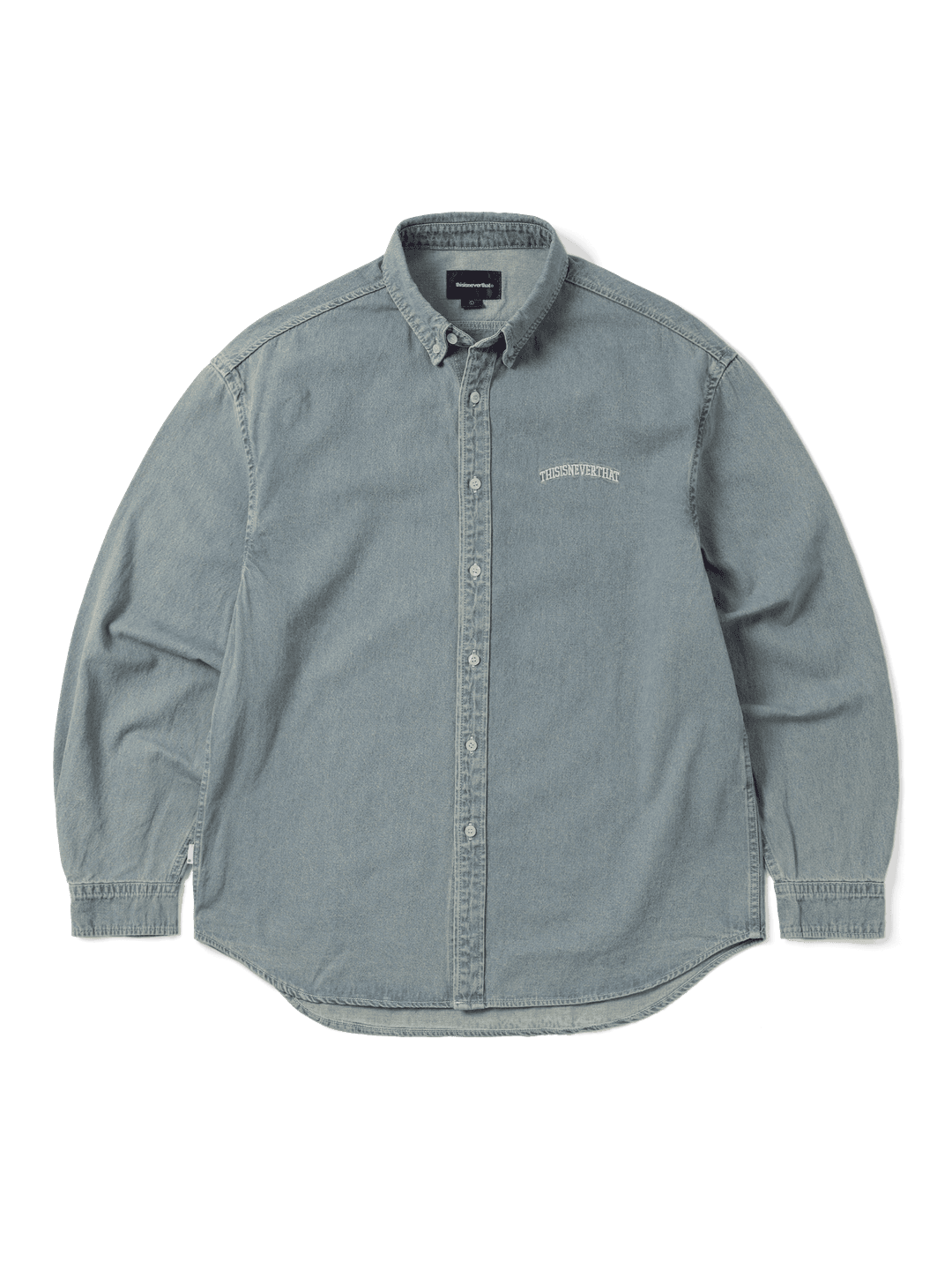 Washed Denim Shirt Washed Blue
