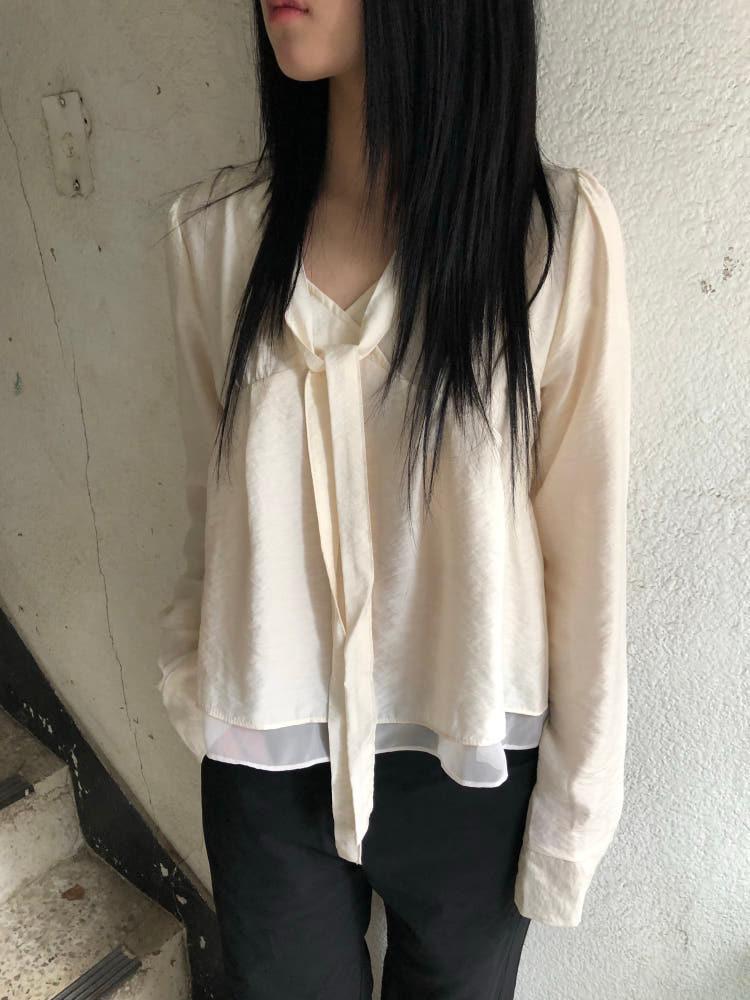 리온 스트랩 블라우스 3color