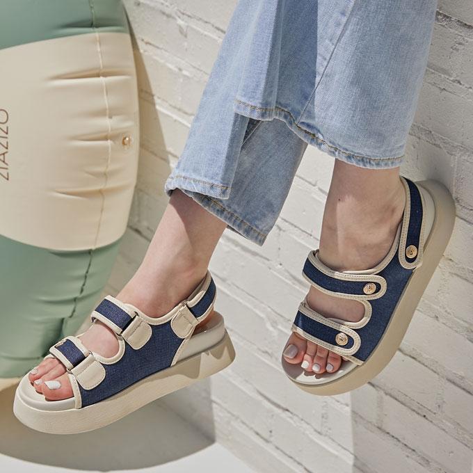 소다팝 벨크로 통굽샌들(5cm)