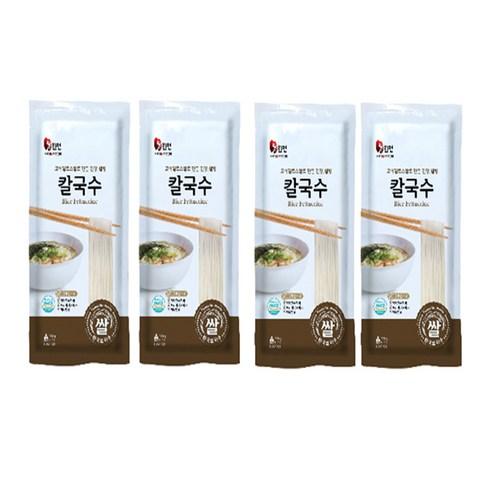 쌀95% 글루텐프리 쌀칼국수/ 무방부제 무첨가제 무설탕//쌀칼국수 500g, 500g, 4개