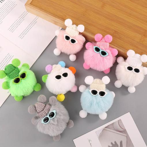 먼지 인형 키링 백참 에어팟 우정 키링 털 폼폼 가방 차키키링
