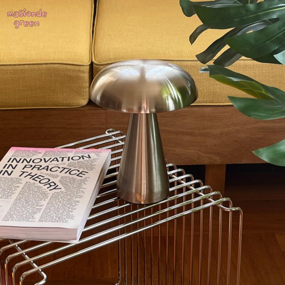 masiondegreen 메종드그린 무드등 버섯램프 메탈 터치 램프