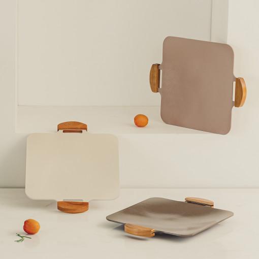 [닥터하우스] 솔리드 사각 그리들팬