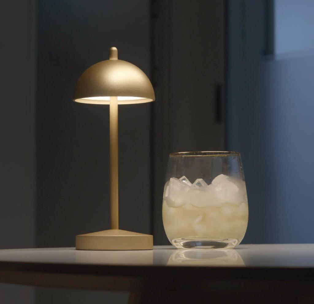 플랜룩스 미니 터치 무선무드등 세르네 카페 무선 침실 테이블 조명