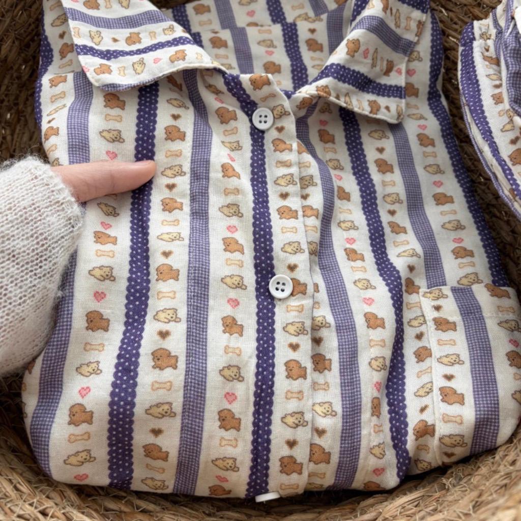 수심 Buddy Night Homewear 버디 나이트 잠옷 귀여운 파자마 세트